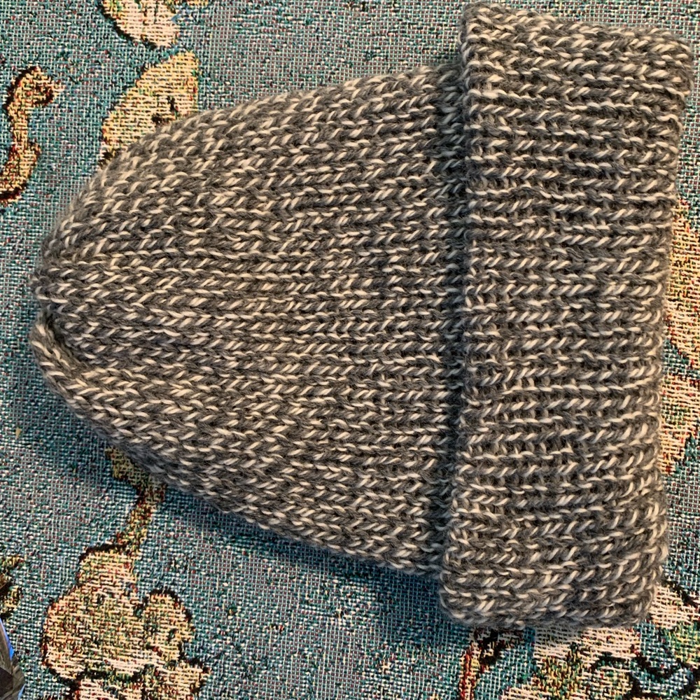 Cozy Gray Knit Beanie